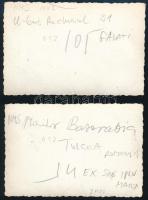 1942 Román hadihajókról készült fotó, 2 db, 5,5×9 cm