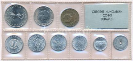 1975. 2f-10Ft (9xklf) érmés forgalmi sor fóliatokban T:UNC Adamo FO8