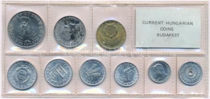 1978. 2f-10Ft (9xklf) érmés forgalmi sor fóliatokban T:UNC Adamo FO11