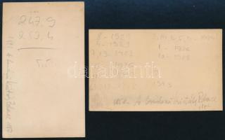 cca 1860 London, Kristálypalota, 2 db keményhátú fotó, egyik foltos, 10,5×6,5 cm