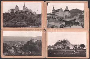 cca 1895 Csehországi részletek, 7 db keményhátú fotó, sérülésekkel, 10,5×16,5 cm