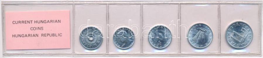 1990. 2f-50f Al (5xklf) fillér forgalmi sor fóliatokban T:UNC Adamo FO23