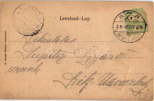 1902 Nagyvárad, Oradea; Szent László szobor és templom. Ifj. Berger Sámuel kiadása. Szecessziós címe...