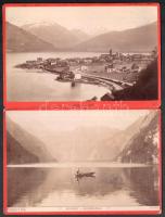 cca 1900 Vegyes Salzburg és környéke fotó tétel (Salzburg, Zell am See, Berchtesgaden, stb.), 5 db, ...