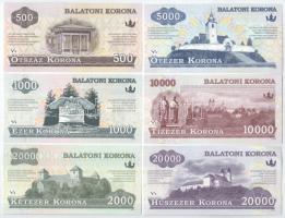 2012. 500K "Balatoni Korona" + 1000K "Balatoni Korona" + 2000K "Balatoni Ko...