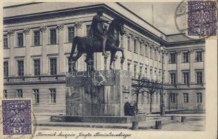 Warsaw the statue of Prince Jozef Poniatowski (fa)