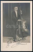 Vojta Kuchynka (1871-1942) cseh komponista dedikált fotója / Autographed photo of Czech composer Vojta Kuchynka (1871-1942).