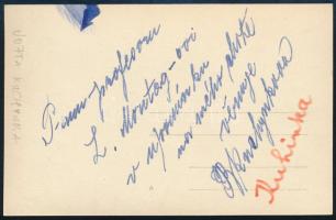 Vojta Kuchynka (1871-1942) cseh komponista dedikált fotója / Autographed photo of Czech composer Voj...