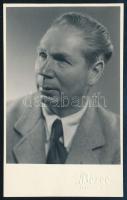 Wilhelm Adam Kilian (1914-1971) nagybőgős dedikált fotója / Autographed photo of double bassist Wilh...