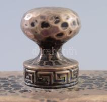 Jelzett ezüst (Ag) Lodholz Freiburg Íróasztali tolltartó, tintatartó és itatós tapper készlet. 20x16...