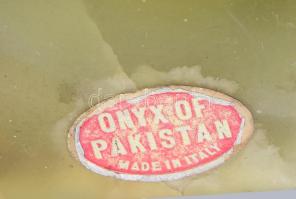 Dohányzóasztali készlet 5 darabos, doboz 19x13 cm, öngyújtó, kínáló, stb. Achát