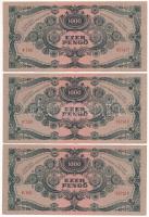 1945. 1000P (3x) sorszámkövetők (F190 057417 - F190 057419) T:XF
P22