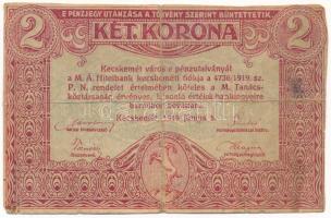 Kecskemét 1919.06.05. 2K pénzutalvány T:VG Adamo KEC-3.1