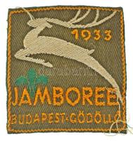 1933. "Jamboree Gödöllő" cserkész felvarró (58x54mm) szép állapotban / Hungary 1933. "Jamboree Gödöllő" scout stitcher (58x54mm) in nice condition