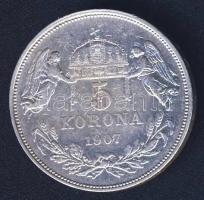 1907. 5K Ag T:3 apró ph