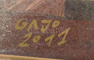 Gábor József (Gajó, 1959-): "Ad astra", 2011. Olaj, farost. Jelezve jobbra lent. Felső sar...