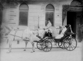 1915 Losonci esküvő meghívói, étlapja és üvegnegatívok