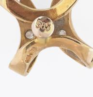 14K arany (Au) feszület medál. jelzett 2,7 g 24 mm