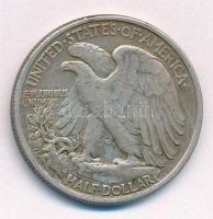 Amerikai Egyesült Államok 1937. 1/2$ Ag "Walking Liberty" T:VF patina
United States of Am...