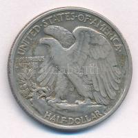 Amerikai Egyesült Államok 1937. 1/2$ Ag "Walking Liberty" T:VF patina
United States of Am...