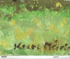 Kun Mária (1944-): Kíváncsiság. Olaj, vászon, jelzett. 40x30 cm