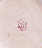 3 db retro bodrogkeresztúri váza. Kézzel festett, mázas kerámia, jelzett, hibátlan 21-27 cm-ig