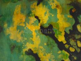 Kőrösi Papp Kálmán (1940): Erózió. Akril, vászon, jelzett. 80x90 cm