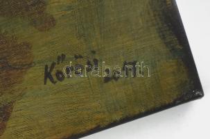 Kőrösi Papp Kálmán (1940): Erózió. Akril, vászon, jelzett. 80x90 cm