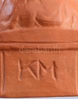 Kovács Margit (1902-1977): Ivó lány. mázas kerámia, jelzett, 23 cm /// Margit Kovács (1902-1977): Dr...