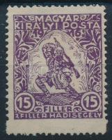 1916 Hadisegély 15f magasra fogazva