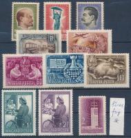 1947-1958 5 klf jobb kiadás, ebből 4 db sor, stecklapon