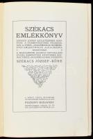 Székács emlékkönyv. Székács József születésének százéves, a gyámintézetnek félszázados, a theol. akadémiának harmincéves emlékünnepe alkalmából. Pozsony-Bp., [1912], Hornyánszky Viktor-ny., 1 (címkép) t.+ XII+568 p.+ 27 (fekete-fehér képek) t. Kiadói egészvászon-kötés, festett lapélekkel, a borítón és gerincen kis sérülésekkel, belül nagyrészt jó állapotban.