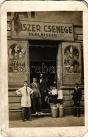 Budapest (?), Parragh János fűszer, csemege és élelmiszer üzlete. photo (EM)