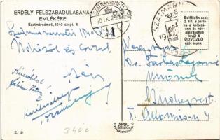 1940 Szatmárnémeti, Szatmár, Satu Mare; bevonulás / entry of the Hungarian troops + "1940 Szatm...