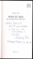 Szilágyi Ákos: Tetem és Tabu. Egy viccbalzsamozó vallomásai. DEDIKÁLT! Bp., 1996, Kijárat. Kiadói pa...