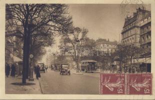 Paris Grand Boulevard with automobiles (EB)