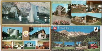 7 db MODERN nagyméretű szlovák város képeslap / 7 modern big size Slovak town-view postcards