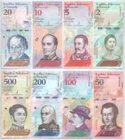 Venezuela 2018. 2B - 500B (8xklf) T:UNC Venezuela 2018. 2 Bolivares - 500 Bolivares (8xdiff) C:UNC