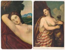 20 db RÉGI Stengel művész képeslap vegyes minőségben, közte litho / 20 pre-1945 Stengel art postcard...