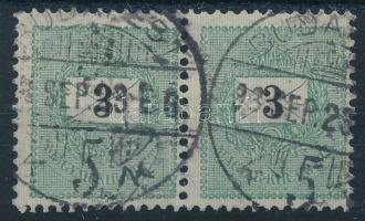 1889 3kr pár vízjel hiánnyal / error in the watermark