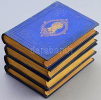 Petőfi Sándor költeményei I-IV. Második kiadás. Kiadói aranyozott egészvászon kötés, aranyozott laps...