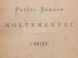 Petőfi Sándor költeményei I-IV. Második kiadás. Kiadói aranyozott egészvászon kötés, aranyozott laps...