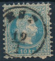 1867 10kr vízjeles (hajtott) / with watermark (folded)