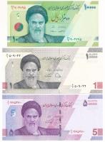 Irán DN 2022. 1T / 10.000R + DN (2017-2019) 10.000R + 2021. 50.000R T:UNC Iran ND 2022. 1 Toman / 10.000 Rials + ND (2017-2019) 10.000 Rials + 2021. 50.000 Rials C:UNC