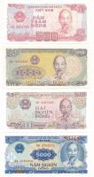 Vietnám 1988. 500D - 2000D + 1991. 5000D (4xklf) T:UNC Vietnam 1988. 500 Dong - 2000 Dong + 1991. 5000 Dong (4xdiff) C:UNC