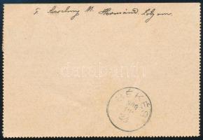 1909 Zárt levél 2 x Turul 5f bélyeggel és pályaudvari bélyegzéssel