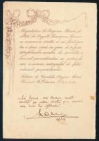 1924 Mária román királyné látogatása alkalmából kiadott emléklap