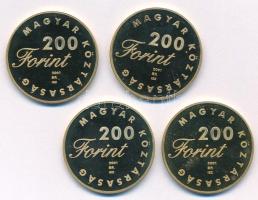 2001. 200Ft Cu-Zn (4xklf) az "Ifjúsági Irodalom" sorozat különböző emlékkiadásai, mind kap...