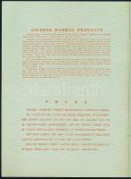 Kínai bambusz termékek katalógusa