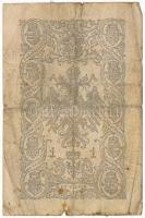 1866. 1G "STN" vízjeles papíron, "KZ31" sorszámmal T:VG,G restaurált Austrian Em...